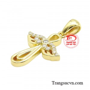 Khi đính thêm các viên đá moisanite giúp sản phẩm thêm phần lấp lánh thu hút. Đặc biệt sản phẩm rất đáng sở hữu trong tủ đồ của mỗi người theo đạo.