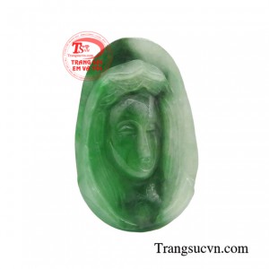 Mặt đức mẹ cẩm thạch cầu nguyện được mô tả bởi khuôn mặt hiền hậu , bao bọc ,che chở cho những đứa con của mình .