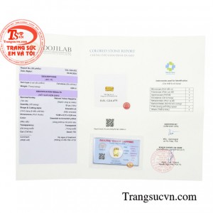 Sản phẩm có đầy đủ giấy kiểm định 