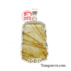 Mặt dây thạch anh bọc bạc phú quý với vẻ đẹp độc đáo, mang lại sự sang trọng cũng như những ý nghĩa kỳ diệu về phong thủy