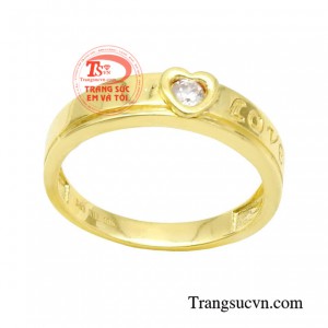 Nếu bạn đang tìm kiếm một chiếc nhẫn thể hiện sự tinh tế, thì chiếc nhẫn trái tim này sẽ là lựa chọn hoàn hảo dành cho bạn.