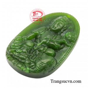 Hình ảnh Phật Phổ Hiền Bồ Tát cưỡi voi trắng six ngà oai phong tượng trưng cho sức mạnh trí tuệ giúp con người vượt qua mọi chướng ngại, gian khổ trong cuộc sống.