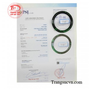 Sản phẩm có đầy đủ giấy kiểm định.