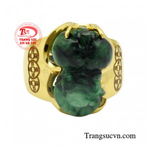 Chiếc nhẫn Tỳ Hưu này sẽ là vật phong thủy giúp các anh gặp nhiều may mắn, thành công hơn nữa trên con đường sự nghiệp.