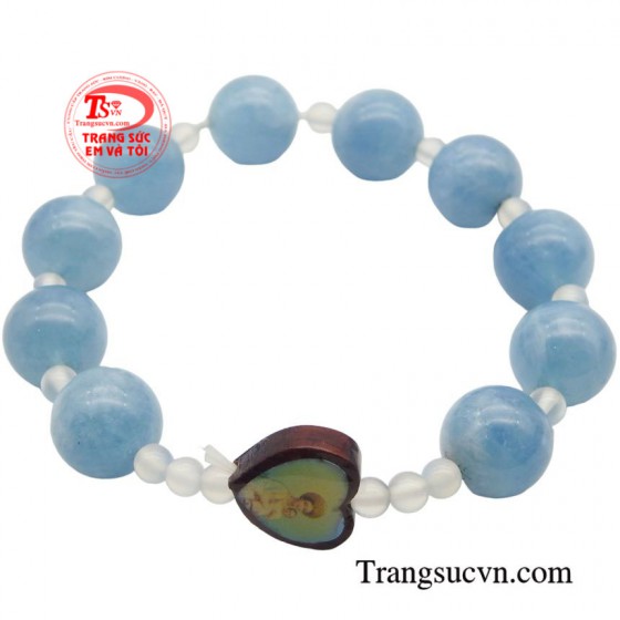 Chuỗi mân côi Aquamarine 11 ly