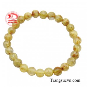 Chuỗi tay thạch anh vàng 7 ly món phụ kiện trong phong thủy được ưa chuộng nhất hiện nay.