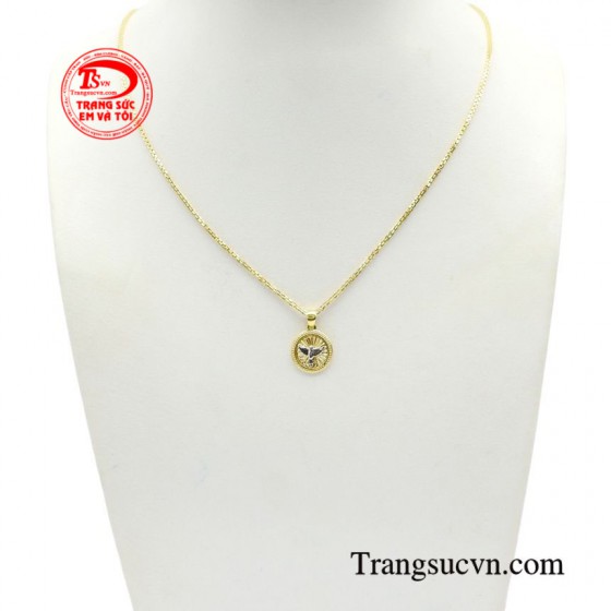 Bộ dây chuyền vàng bình an