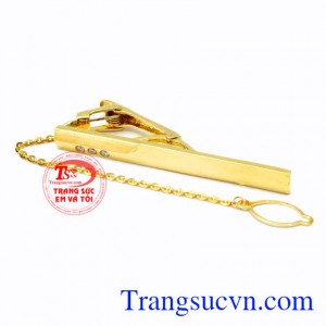 Kẹp caravat vàng tinh tế