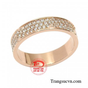 Nhẫn vàng tây nhận đặt chế tác theo yêu cầu.