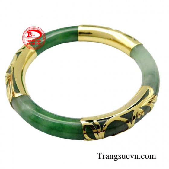 Vòng ngọc bọc vàng 18k