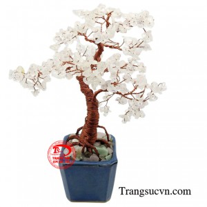 Đá thạch anh trắng được cho là có khả năng hấp thụ và khuếch đại năng lượng tích cực, giúp cân bằng cảm xúc, giảm căng thẳng và mang lại sự bình yên.