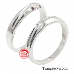 Cặp nhẫn cưới minh chứng cho một tình yêu thủy chung, son sắc của các cặp đôi. 