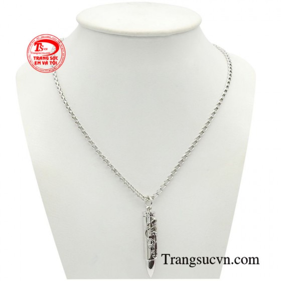Bộ mặt dây nam vàng trắng dũng mãnh