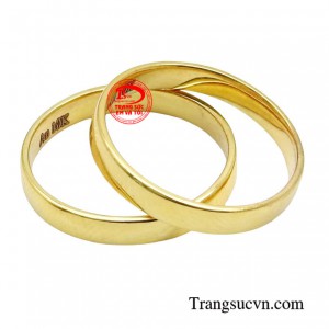 Cặp nhẫn cưới vàng 10k là kỉ vật không thể thiếu cho các cặp đôi trong ngày trọng đại của mình.