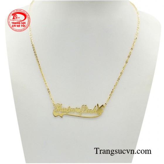Dây chuyền khắc chữ