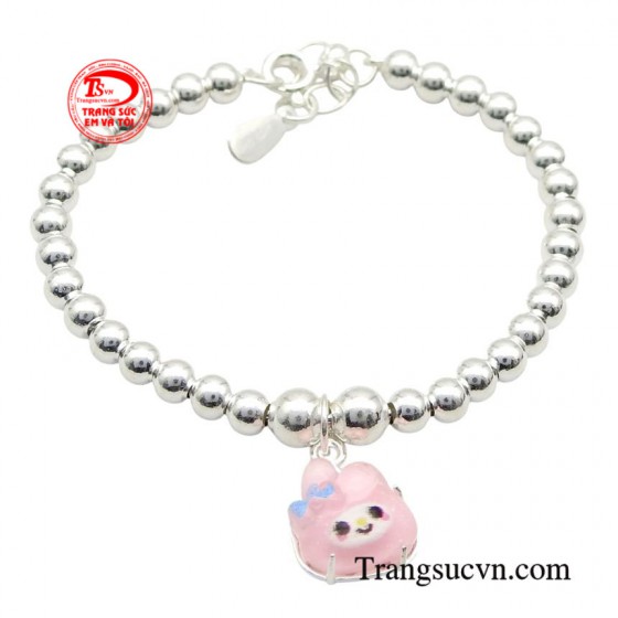 Lắc bi bạc trẻ em dễ thương