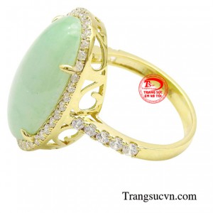 Đeo chiếc nhẫn ngọc bìn an sẽ giúp người sử dụng gặp nhiều may mắn và tài lộc trong công việc.