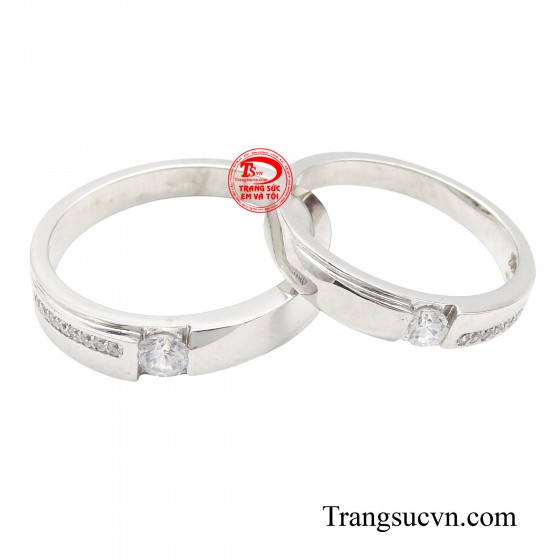 Cặp nhẫn cưới thủy chung son sắc