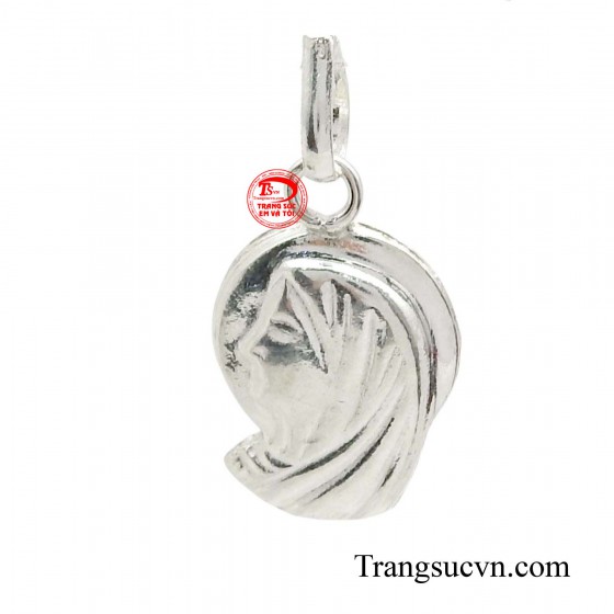 Mặt dây bạc Đức Mẹ nhân từ