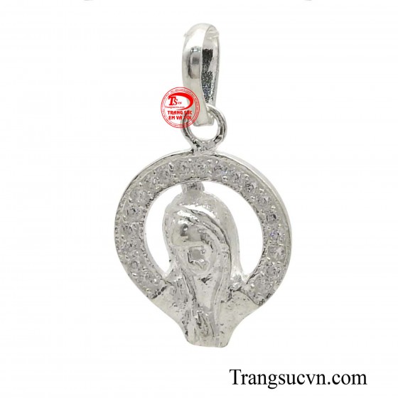 Mặt dây bạc Đức Mẹ thánh thiện