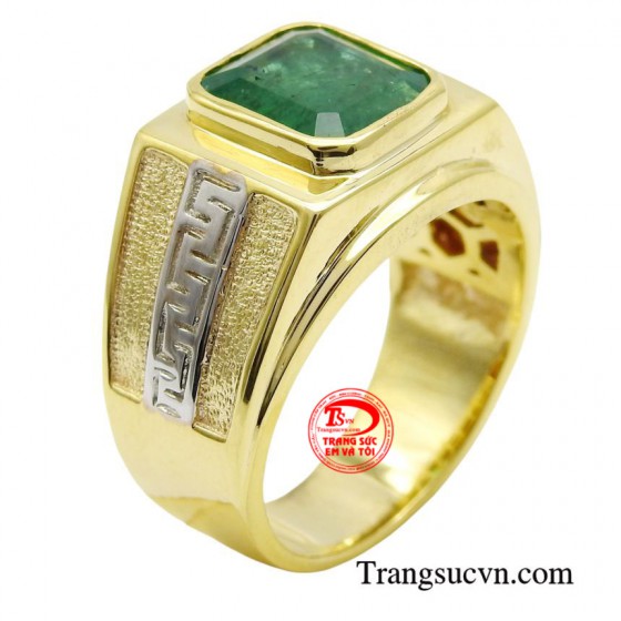 Nhẫn nam emeral lịch lãm
