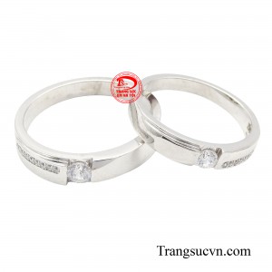 Cặp nhẫn cưới thủy chung son sắc