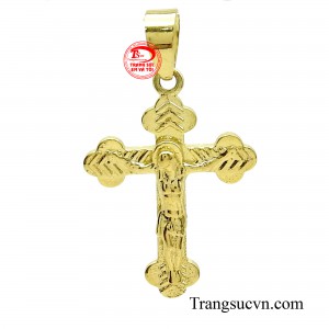 Mặt thánh giá vàng hồng ân là biểu tượng tôn kính không thể thiếu đối với đạo công giáo.