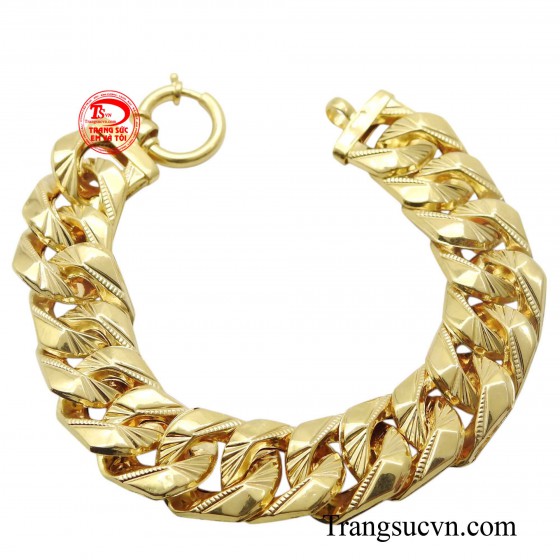Lắc tay nam vàng 10k 5 chỉ