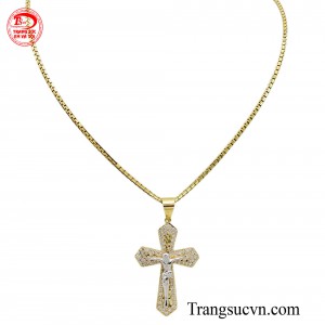 Bộ dây chuyền thánh giá vàng là biểu tượng cực kỳ thiêng liêng gắn liền với hồng ân và niềm tin về sự sống lại của Chúa Jesus.