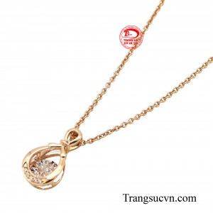 Bộ dây chuyền vàng hồng là một món quà tuyệt vời dành tặng cho những người bạn yêu thương.