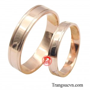 Nhẫn cưới thể hiện cho một tình yêu chân thành, thủy chung son sắt, vĩnh cửu.