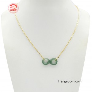 Dây chuyền như ý nguyện vàng 10K với thiết kế kiểu dây dạng chữ o đơn giản nhưng không kém phần độc đáo với những mắt xích nhỏ nhắn, tinh xảo được làm từ vàng màu.