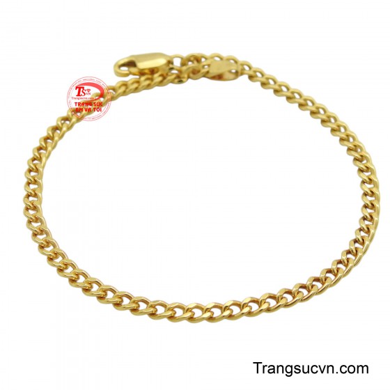 Lắc nam vàng 18K ý