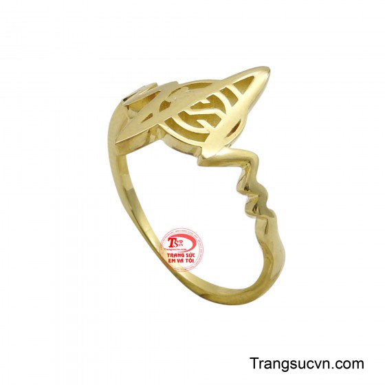 Nhẫn nữ vàng 10K phong cách