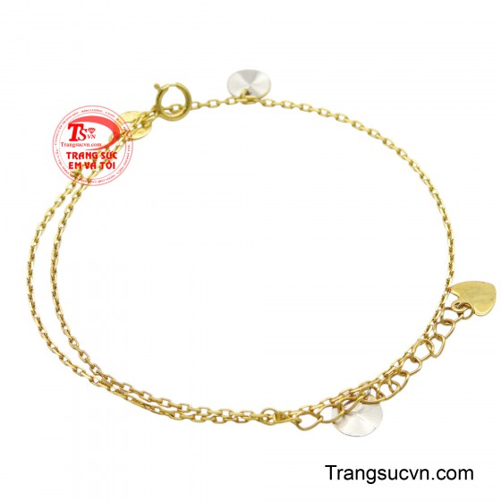 Lắc chân nữ vàng 14K