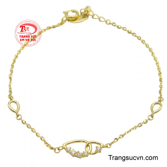 Lắc tay nữ vàng kiều diễm