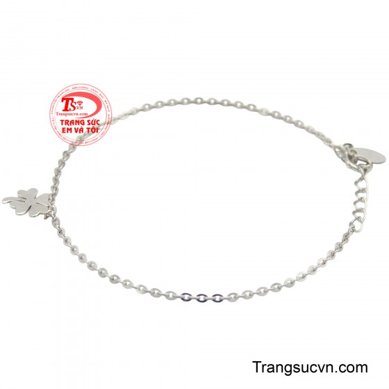 Lắc tay nữ vàng trắng 10K cuốn hút