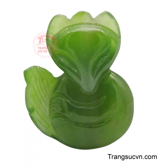 Mặt hồ ly Nephrite tài lộc