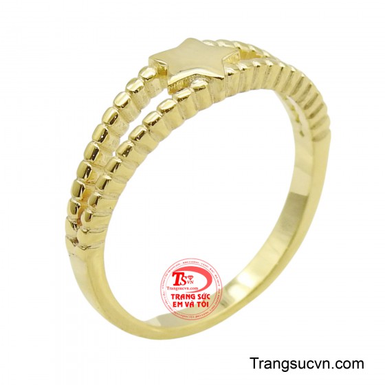 Nhẫn nữ ngôi sao may mắn