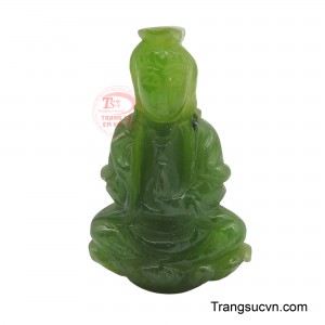 Mặt Phật quan âm ngọc bình an mang lại nhiều bình an, may mắn và tài lộc cho người đeo.