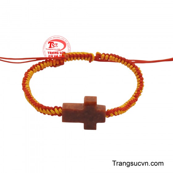 Dây tết thánh giá ngọc bình an