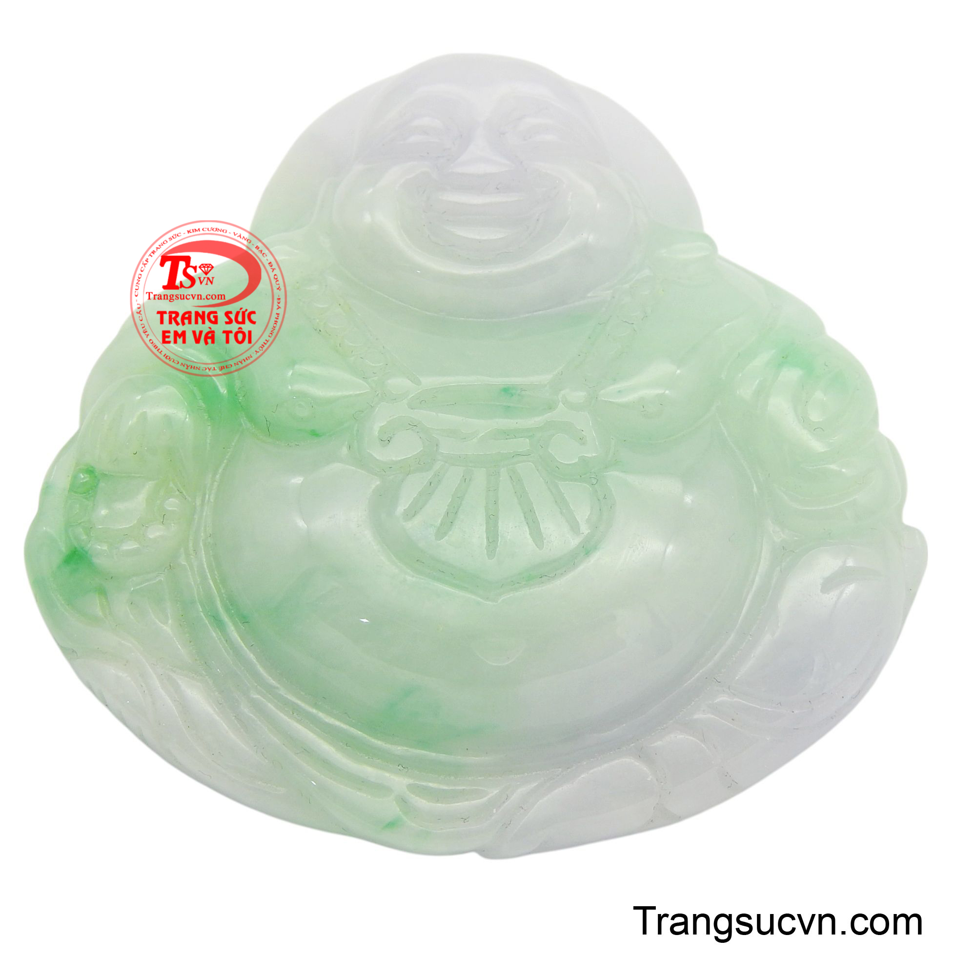 Chất liệu ngọc tự nhiên với sắc xanh tươi mát, mỗi đường vân là một nét vẽ của tạo hóa, tạo nên vẻ đẹp độc đáo.