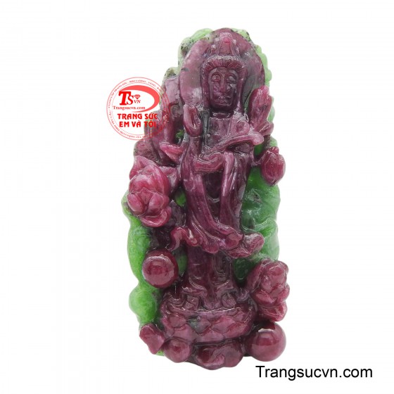 Mặt ruby phật bà quan âm