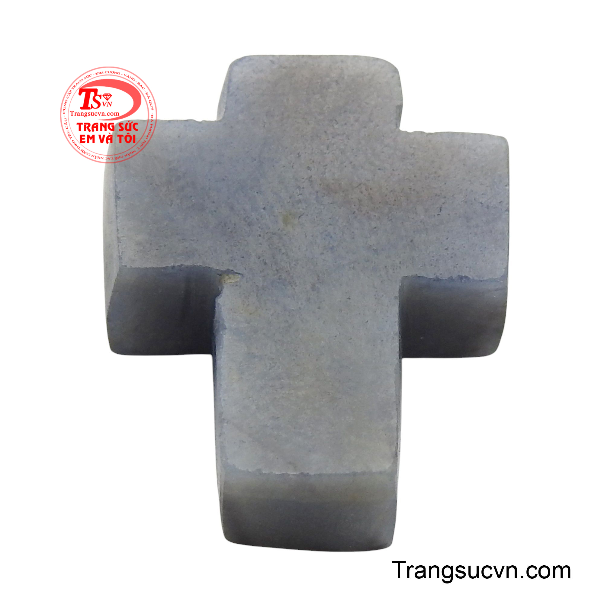 Với gam màu xanh xám trầm lắng, viên đá toát lên vẻ đẹp thanh thoát, mang đến cảm giác thư thái cho người nhìn.