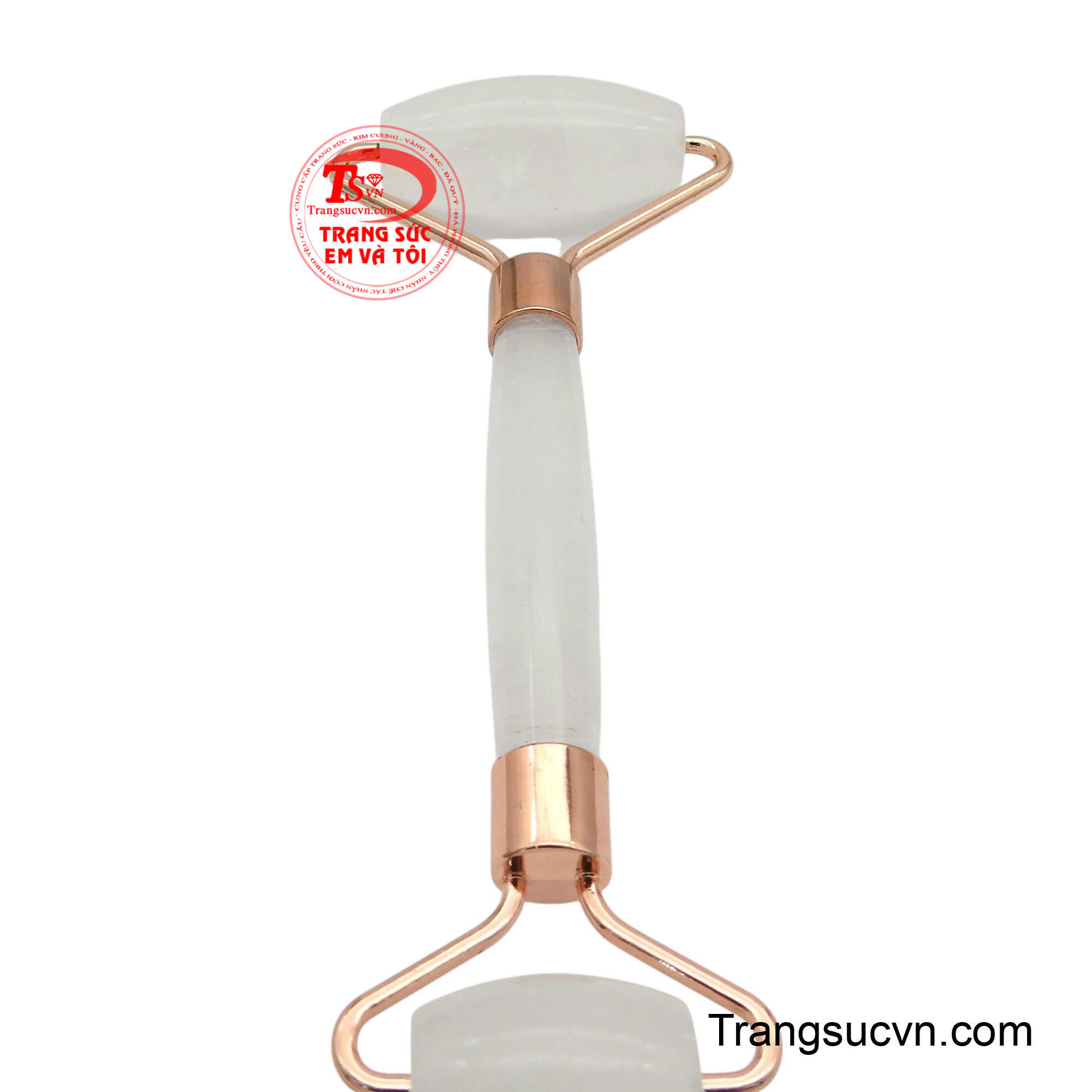 Thanh lăn mặt thạch anh trắng được chế tác từ viên đá của sự tinh khiết và năng lượng trong veo.