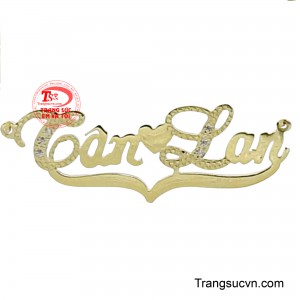 Mặt chữ vàng 18K