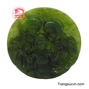 Mặt dây công giáo ngọc Nepherit