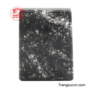 Mặt dây vô sự bài thạch anh tóc đen