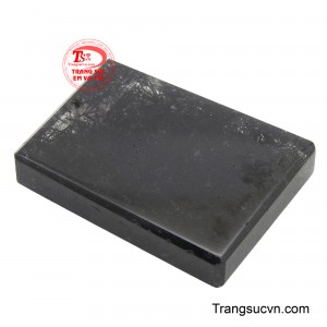 Mặt dây vô sự bài thạch anh tóc đen đảm bảo chất lượng đá qúy.