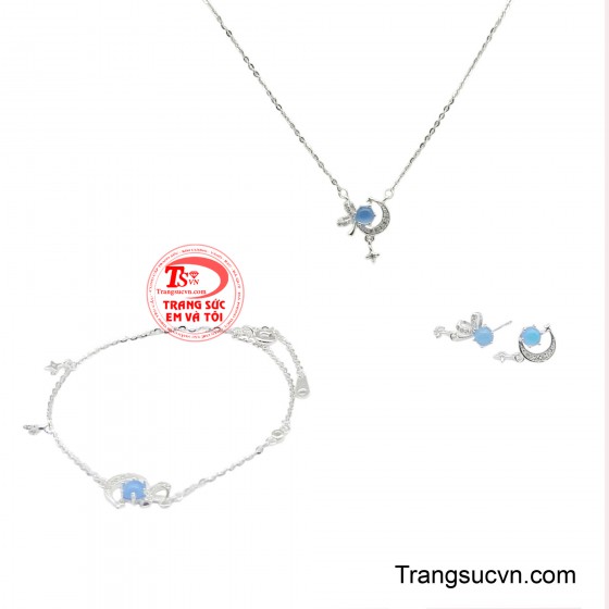 Bộ trang sức bạc đẹp